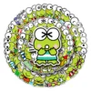 50 100Pcs Big eyed frogs Keroppi Stickers Graffiti Ornament Skateboard Refrigerator Waterproof DIY Reusable No glue 2 - Keroppi Shop