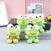 Anime Sanrio Kerokero Keroppi Keychain Cute Cartoon Plush Toy Figure Set Pendant Gift 1 - Keroppi Shop