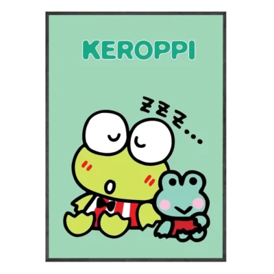 Cute Keroppi Poster Poster Print Canvas Painting Wall Art Pictures Gaming Room Home Decor - Keroppi Shop