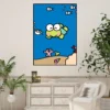 Cute Sanrio Kero Kero Keroppi Poster Prints Wall Painting Bedroom Living Room Wall Sticker Office Small 5 - Keroppi Shop