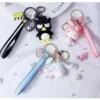 Kawaii Sanrioed Keychain Keroppi Kitty Badtz Maru Animation Peripherals Cute Exquisite Pendant Doll Accessories Gift Festival 1 - Keroppi Shop