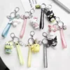 Kawaii Sanrioed Keychain Keroppi Kitty Badtz Maru Animation Peripherals Cute Exquisite Pendant Doll Accessories Gift Festival 3 - Keroppi Shop