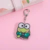 kf S0282cf8910d4465b8773bd5296e094aej Acrylic Cartoon Anime Pendant Keychains Holder Car Key Chain Key Ring Bag Hanging Jewelry Gifts Accessories - Keroppi Shop