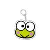 kf S3bcb6c04972b403a88fa0fca0ab9558cW MINISO Sanrio Keroppi Cute Cartoon Frog Keychain Kawaii Keyring Bag Parts Trendy Gift - Keroppi Shop