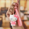 kf S461428b551cb416a821462174e5705467 Cartoon Sanrio Keychain Cute Kitty Melody Kuromi Cinnamoroll Pom Pom Purin Kero Kero Keroppi Doll Keychain - Keroppi Shop