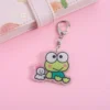 kf S4b70c633a80e4c90898cc5dbdbcffe36M Acrylic Cartoon Anime Pendant Keychains Holder Car Key Chain Key Ring Bag Hanging Jewelry Gifts Accessories - Keroppi Shop